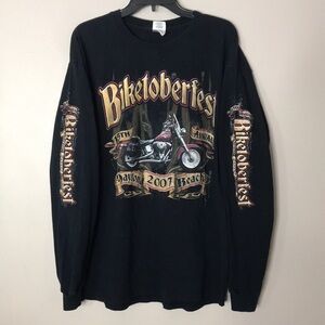 Daytona biketobfest 15th annual 2007 long sleeve check point shirt size XL